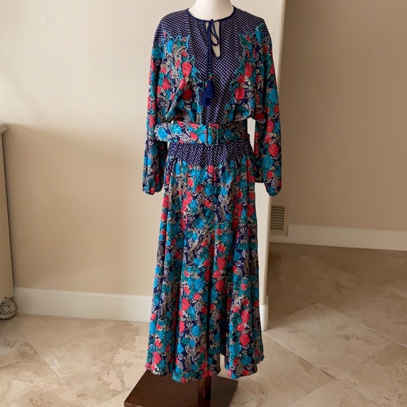 Vintage Diane Freis Maxi Dress - Picture 2 of 13